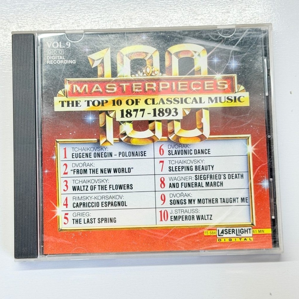 100 Masterpieces Vol 9 Top 10 Classical Music 1877-1893 CD Laserlight 15684 1991
